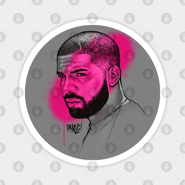 DRAKE SKETCH DESIGN Magnet by Basic Lee